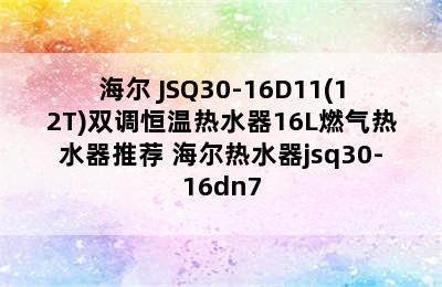 海尔 JSQ30-16D11(12T)双调恒温热水器16L燃气热水器推荐 海尔热水器jsq30-16dn7